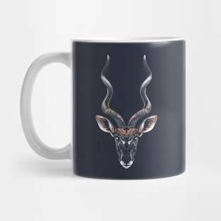 Lesser Kudu Face Mug